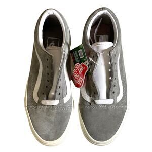 NWT VANS Old Skool Sneaker Pig Suede Drizzle Snow White Sz M5.0 W6.5 VN0A4BV518P